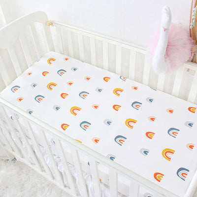 Rainbow Fitted Baby Cot Sheet