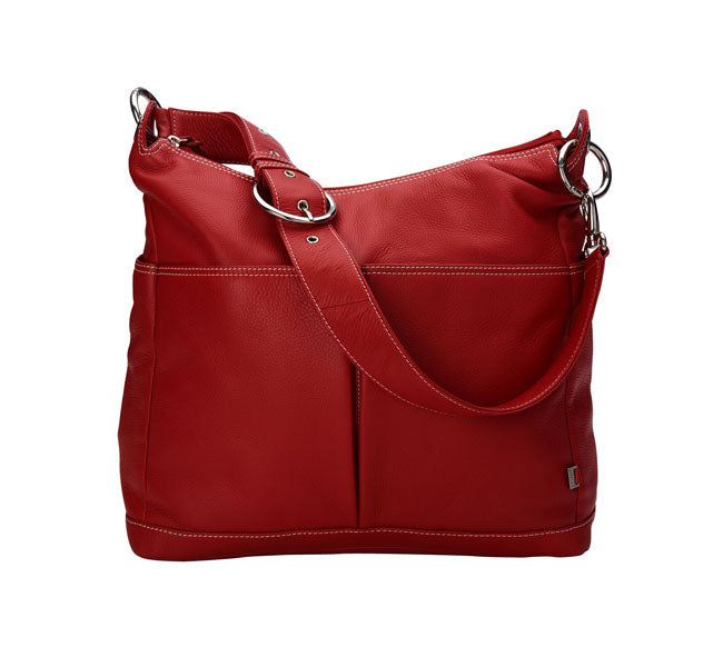 Leather 2 pocket Hobo - OIOI