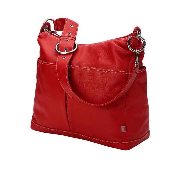 Leather 2 pocket Hobo - OIOI