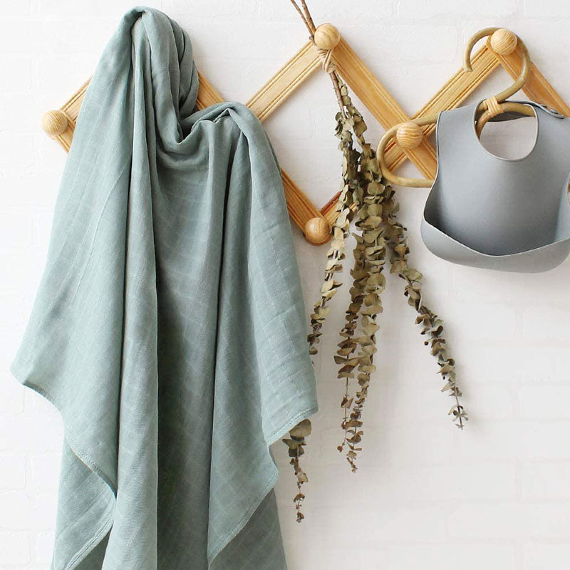 River Sage Bamboo Baby Swaddle Wrap 120x120 cm - Hanging