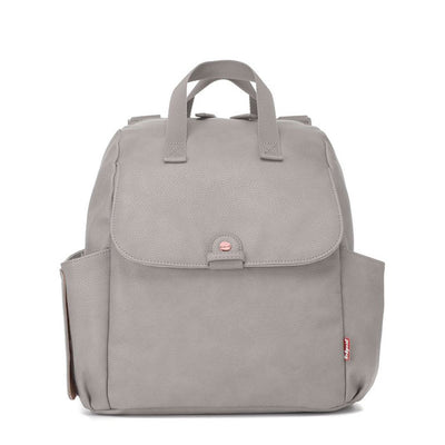 Robyn Convertible Pale Grey Nappy Bag Backpack Vegan Leather