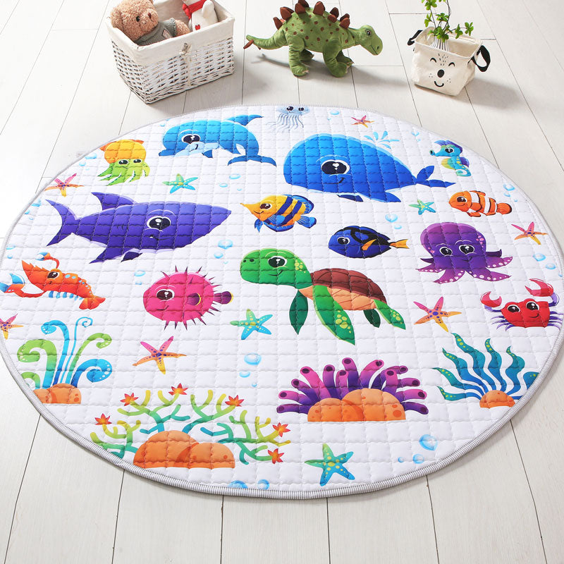 Sea Fishes Round Baby Playmat 150 cm diameter Front