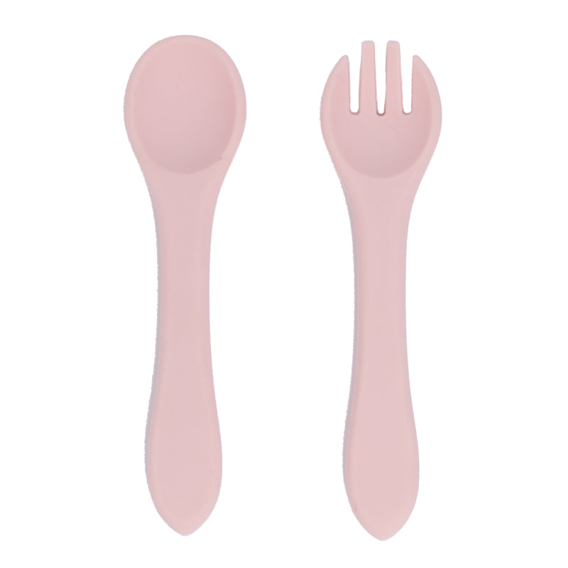 Silicone Feeding Spoon & Fork Set