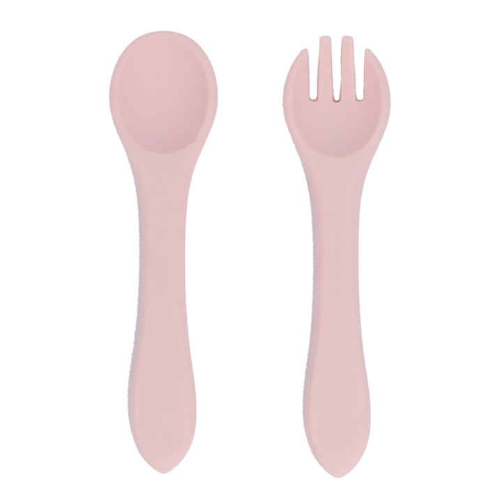 Silicone Feeding Spoon & Fork Set