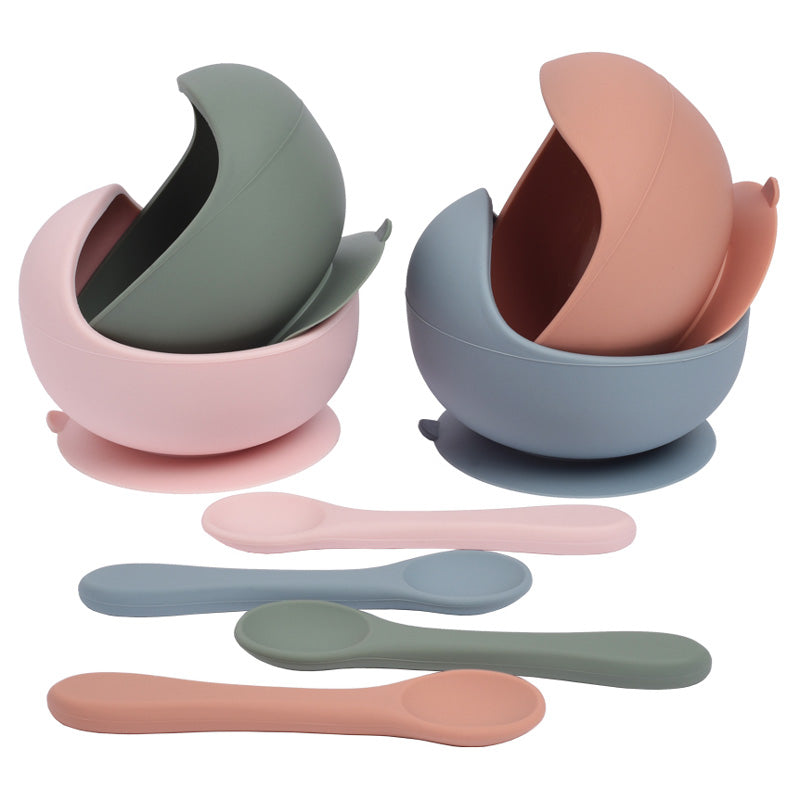 Silicone Suction Baby Bowl & Spoon Set