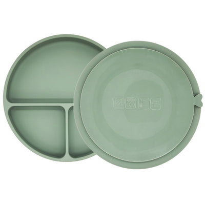 Silicone Suction Divided Feeding Plate Backside