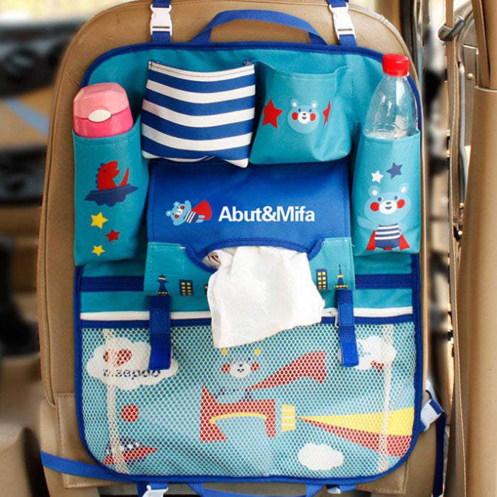 Sky Blue Car Seat Organiser
