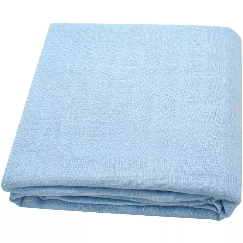 Sky blue Baby Swaddle Wrap Made from organic cotton - 120 cm diameter