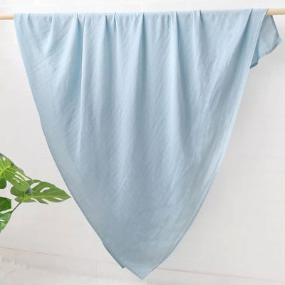 Sky blue Baby Swaddle Wrap Made from organic cotton - 120 x 120 cm