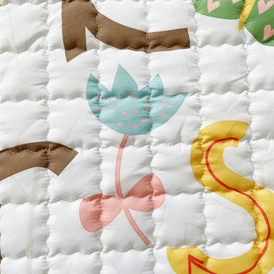 Small Letters Round Baby Play mat 150 cm diameter Close up