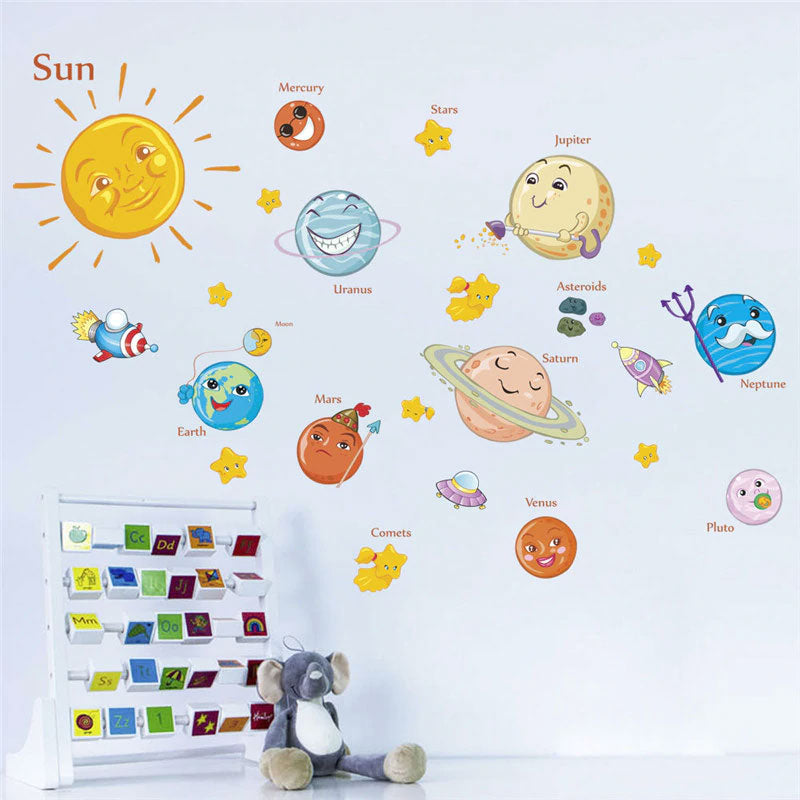 Solar Friends Baby Wall Stickers on wall