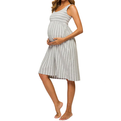 Sophia Stripes Maternity Dress