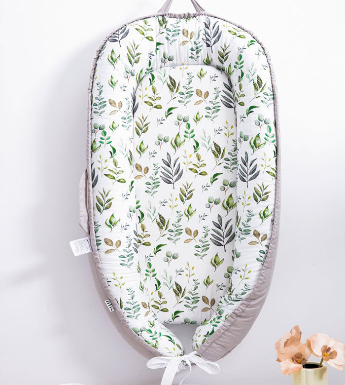 Spring Leaves Baby Nest Lounger & Cocoon 1