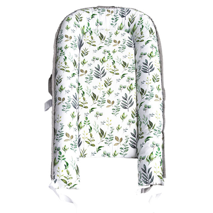 Spring Leaves Baby Nest Lounger & Cocoon open front