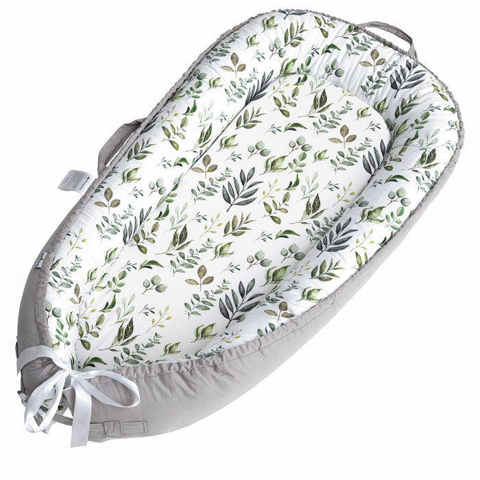 Spring Leaves Baby Nest Lounger & Cocoon side