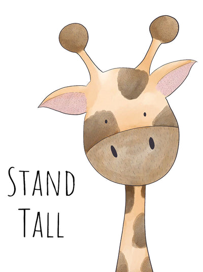 Stand Tall Nursery Canvas Wall Art