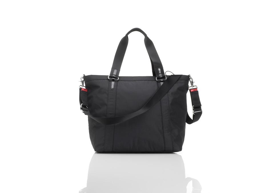 Storksak Cleo Black and Mini Fix Nappy Bag