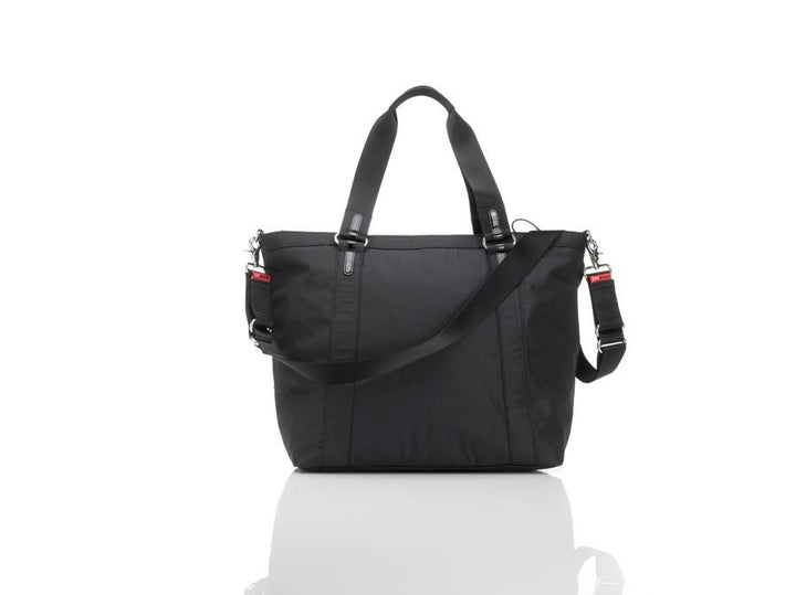 Storksak Cleo Black and Mini Fix Nappy Bag