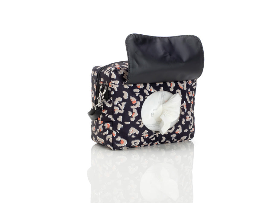 Storksak Cleo Black and Mini Fix Nappy Bag
