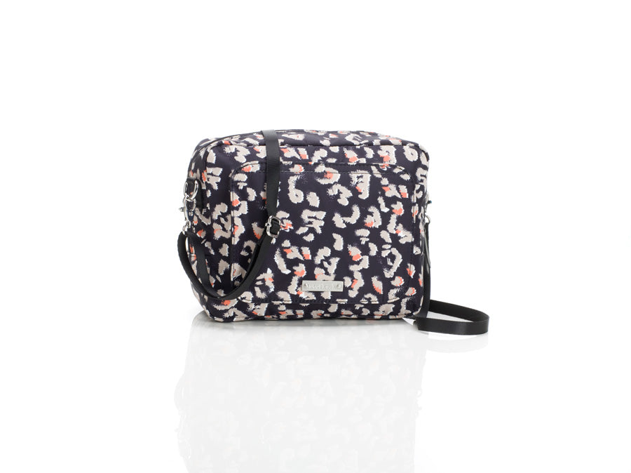 Storksak Cleo Black and Mini Fix Nappy Bag