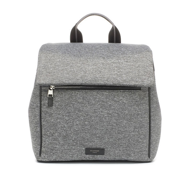 Storksak St James Scuba Grey Marl Backpack Nappy Bag