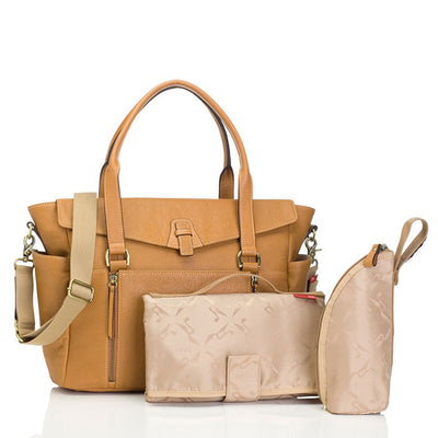 Storksak Emma Leather Nappy Bag