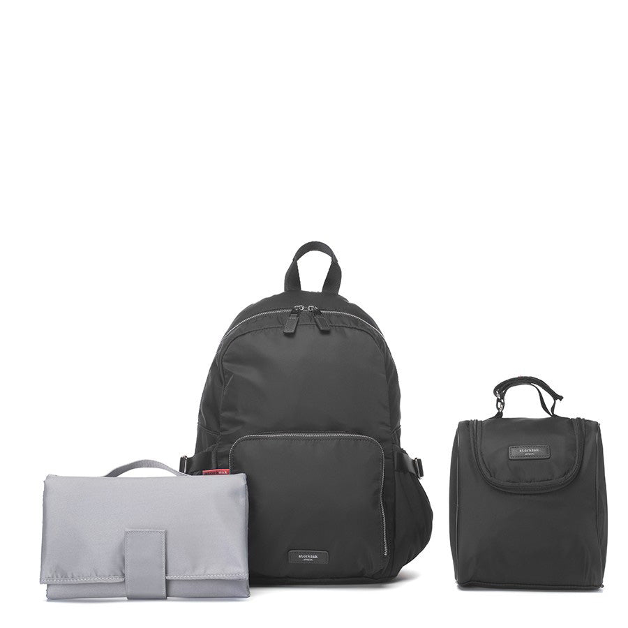 STORK SAK HERO QUILT BLACK backpack Storksak Black Backpack Hero Quilt Diaper Bag main image 3