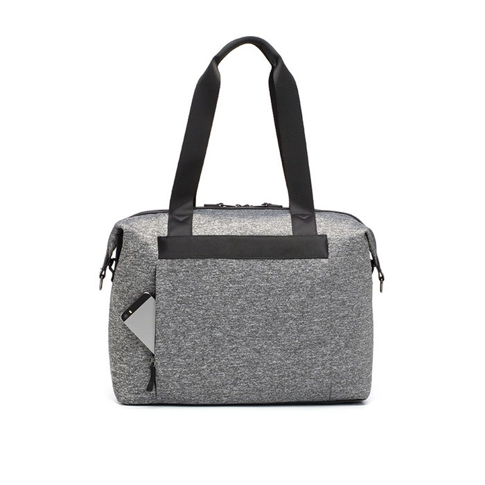 Stevie Luxe Grey Marl Scuba Nappy Bag