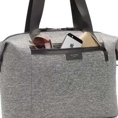 Stevie Luxe Grey Marl Scuba Nappy Bag