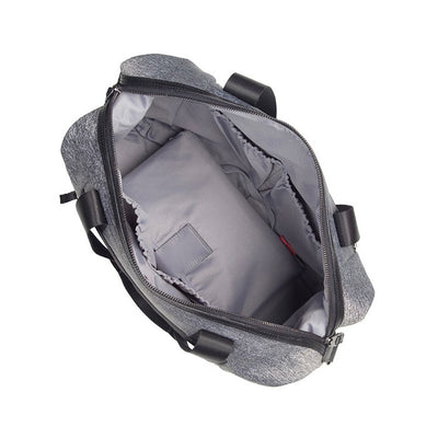 Stevie Luxe Grey Marl Scuba Nappy Bag