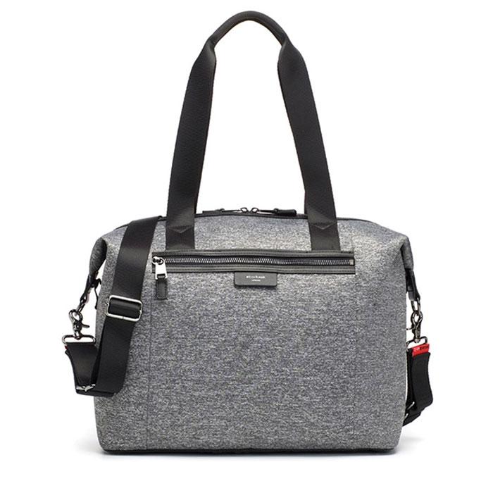 Stevie Luxe Grey Marl Scuba Nappy Bag