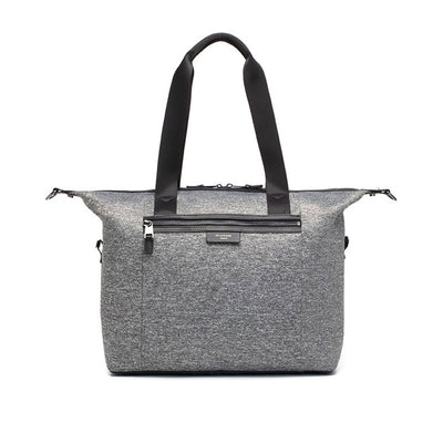 Stevie Luxe Grey Marl Scuba Nappy Bag