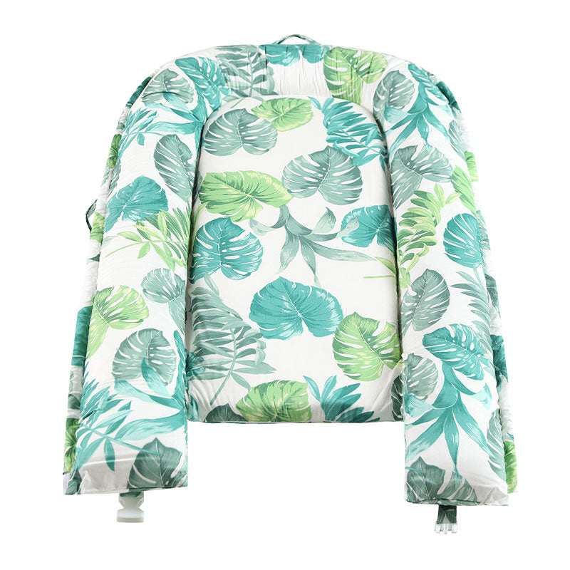 Tropical Leaves Newborn Baby Nest Lounger & Cocoon Bottom View