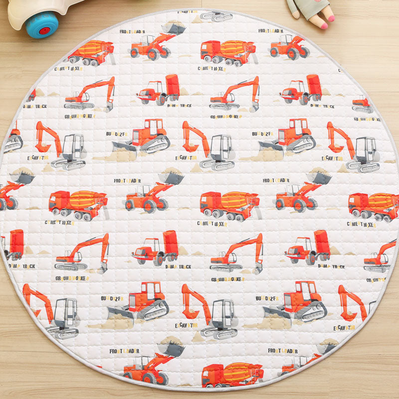 Trucks Round Baby Playmat 150 cm Diameter