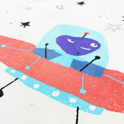 Universe Baby Fitted Cot Sheet Closeup