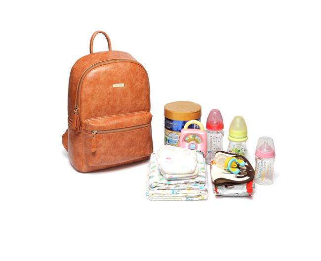 Smart Viv Nappy Bag Backpack - Tan