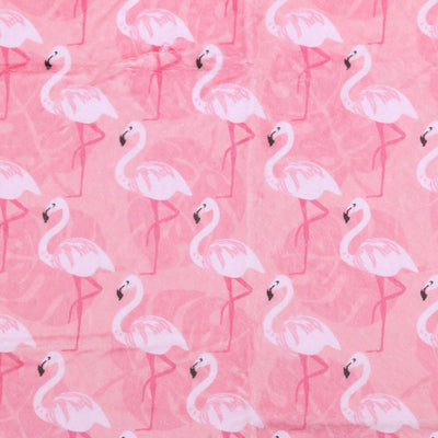 White Flamingos Baby Blanket - Pink