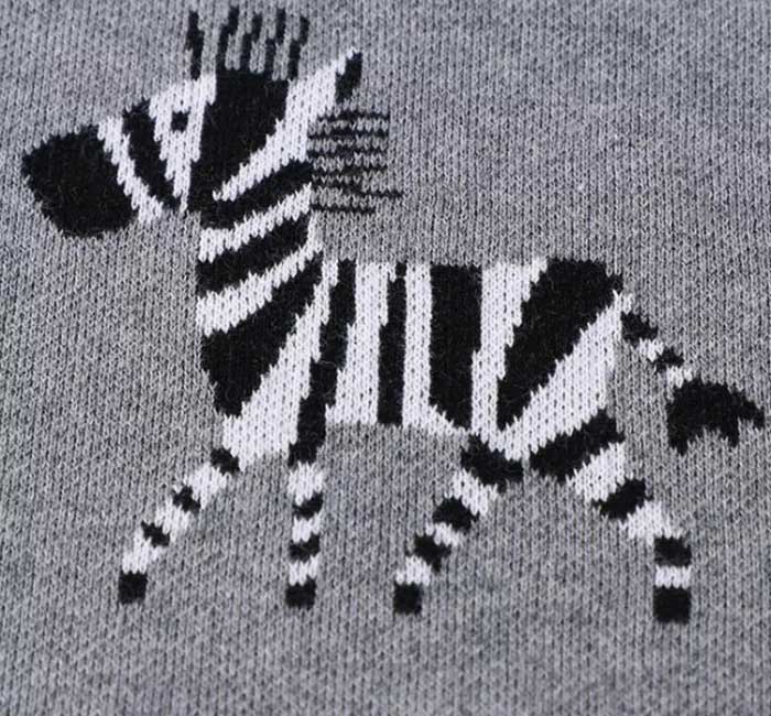 Zebra Baby Blanket closeup