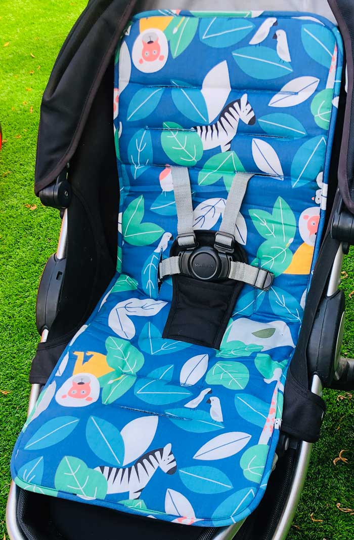 Zoo Animals Reversible Pram Liner