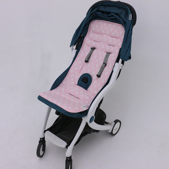 Pink Arrows Pram liner in pram