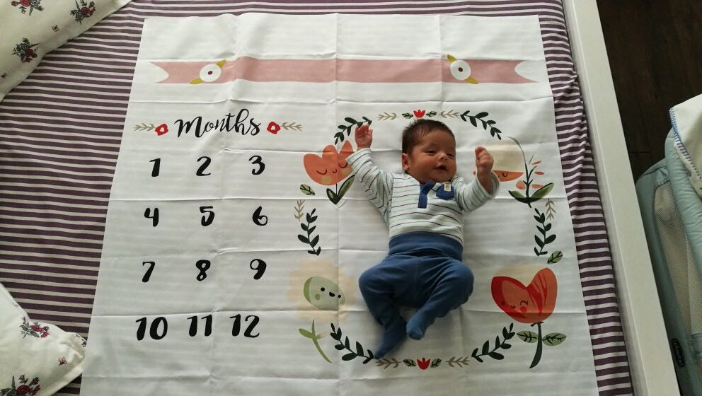 Baby Milestone - Flowers