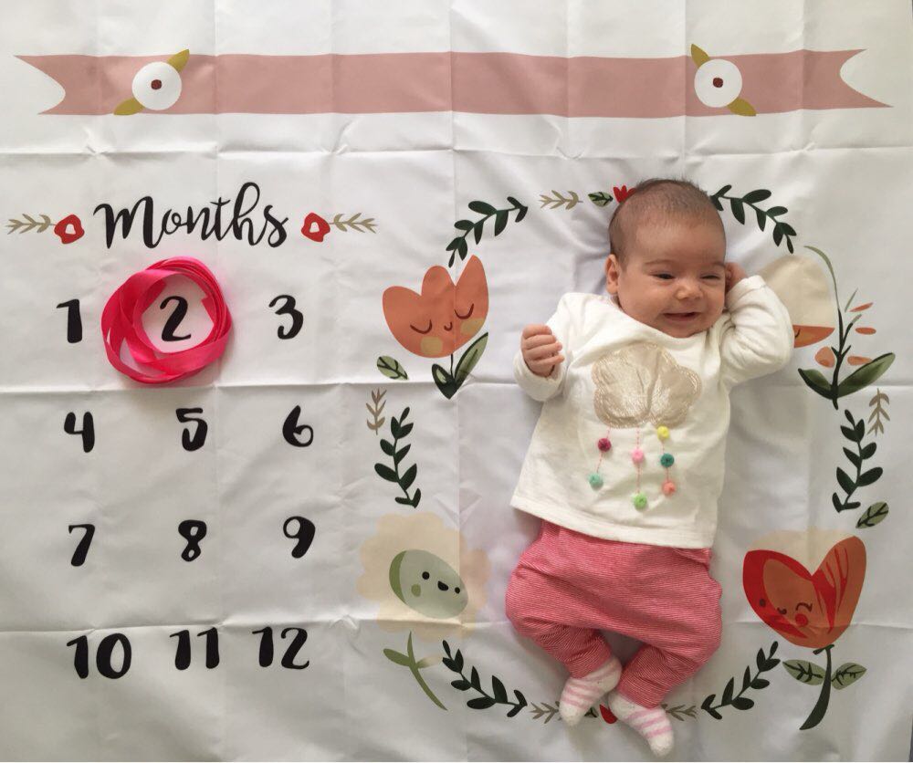 Baby Milestone - Flowers