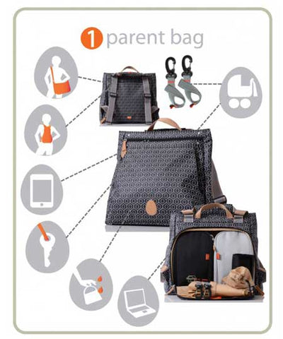 PacaPod Lewis Nappy Bag
