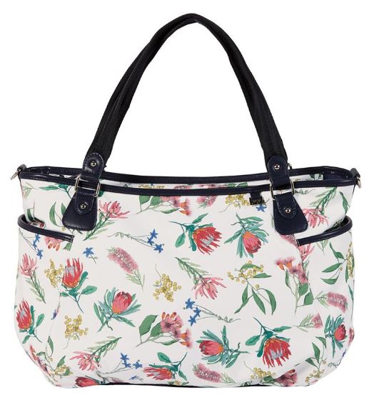 OiOi Botanical Navy Tote Nappy Bag