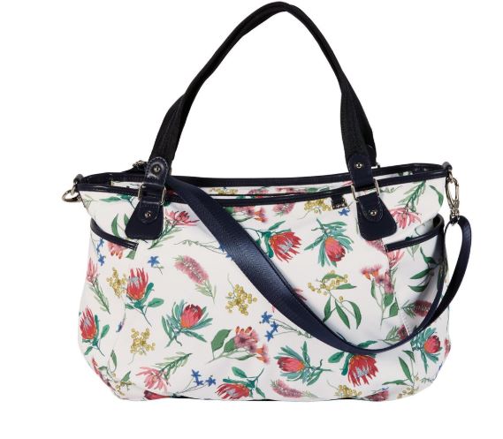 OiOi Botanical Navy Tote Nappy Bag