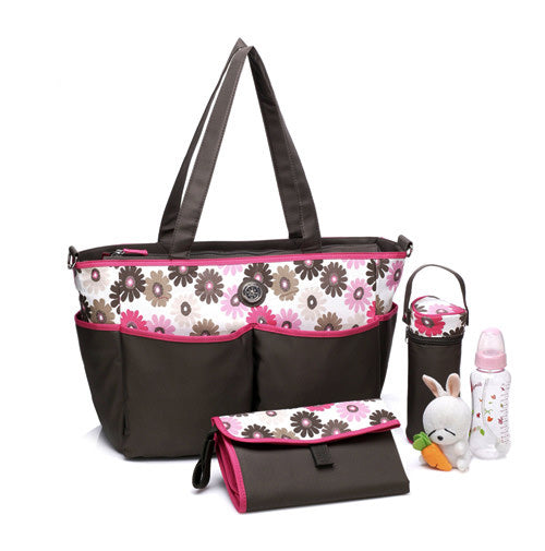 Charlie Two Tone Tote with change station