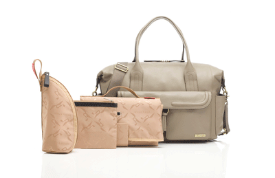 Storksak Charlotte Leather Nappy Bag