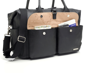 Storksak Charlotte Leather Nappy Bag