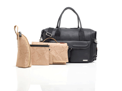 Storksak Charlotte Leather Nappy Bag
