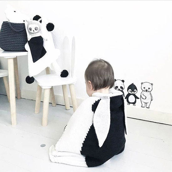Long Ear Bunny Baby Blanket – Cream